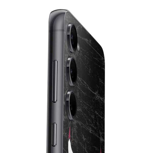 NBA Chicago Bulls Black Distressed Galaxy S25 Plus Skin
