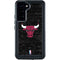 NBA Chicago Bulls Black Distressed Galaxy S24 Plus Waterproof Case