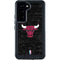 NBA Chicago Bulls Black Distressed Galaxy S24 Waterproof Case