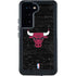 NBA Chicago Bulls Black Distressed Galaxy S24 Waterproof Case