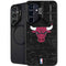 NBA Chicago Bulls Black Distressed Galaxy S25 FE Kickstand Case