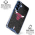 NBA Chicago Bulls Black Distressed Galaxy S25 Plus Clear Case