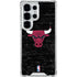 NBA Chicago Bulls Black Distressed Galaxy S26 Ultra Clear Case