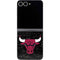 NBA Chicago Bulls Black Distressed Galaxy Z Flip6 Skin