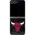 NBA Chicago Bulls Black Distressed Galaxy Z Flip6 Skin