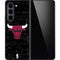 NBA Chicago Bulls Black Distressed Galaxy Z Fold5 5G Skin
