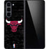 NBA Chicago Bulls Black Distressed Galaxy Z Fold5 5G Skin