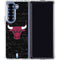 NBA Chicago Bulls Black Distressed Galaxy Z Fold6 Clear Case