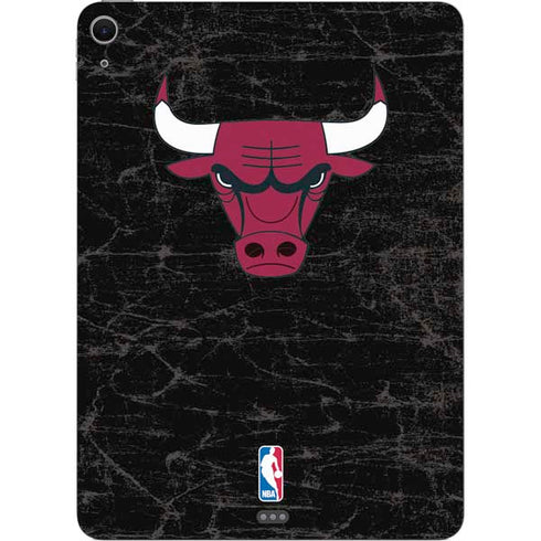 NBA Chicago Bulls Black Distressed Apple iPad Air Skin