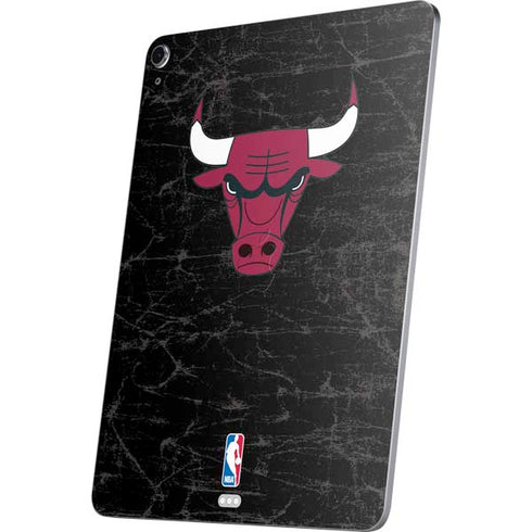 NBA Chicago Bulls Black Distressed Apple iPad Air Skin