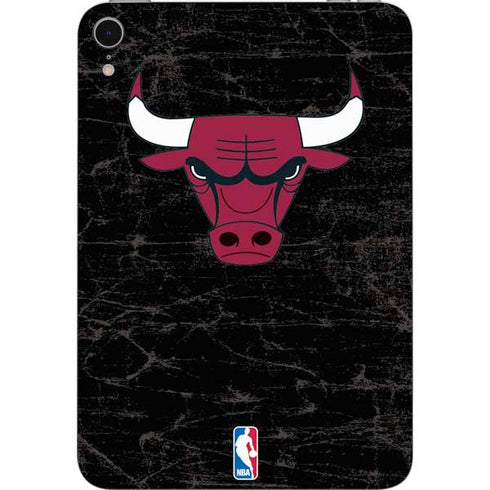 NBA Chicago Bulls Black Distressed Apple iPad Mini Skin