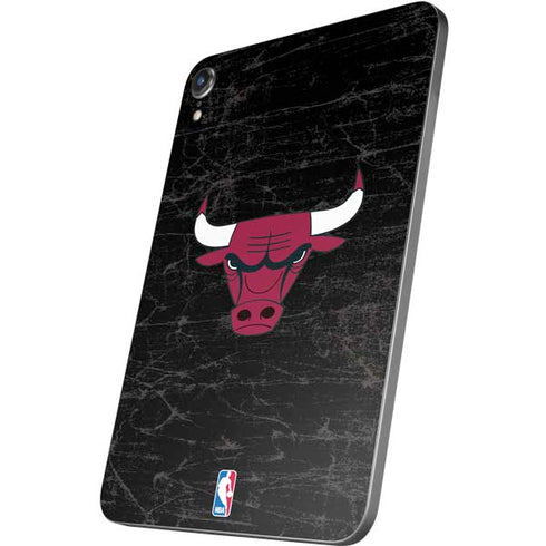 NBA Chicago Bulls Black Distressed Apple iPad Mini Skin