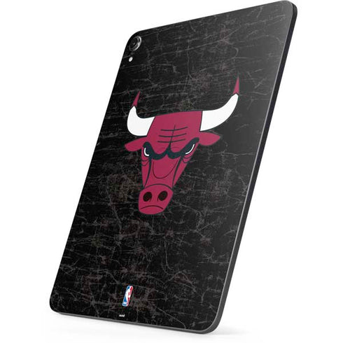 NBA Chicago Bulls Black Distressed Apple iPad Pro Skin