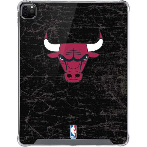 NBA Chicago Bulls Black Distressed iPad Cases