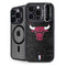 NBA Chicago Bulls Black Distressed iPhone 13 Pro Kickstand Case