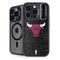NBA Chicago Bulls Black Distressed iPhone 14 Pro Kickstand Case