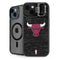 NBA Chicago Bulls Black Distressed iPhone 15 Plus Kickstand Case
