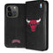NBA Chicago Bulls Black Distressed iPhone 15 Pro Folio Case