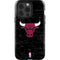 NBA Chicago Bulls Black Distressed iPhone 15 Pro Impact Case