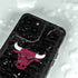 NBA Chicago Bulls Black Distressed iPhone 15 Pro Waterproof Case
