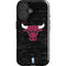 NBA Chicago Bulls Black Distressed iPhone 16 Impact Case
