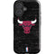 NBA Chicago Bulls Black Distressed iPhone 16 Plus Impact Case