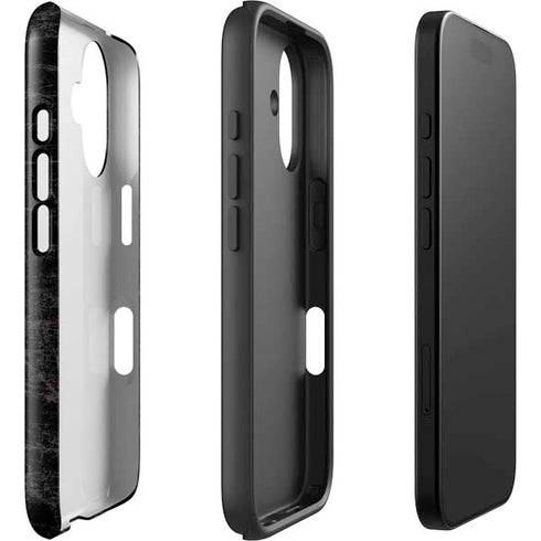 NBA Chicago Bulls Black Distressed iPhone 16 Plus Impact Case