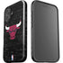 NBA Chicago Bulls Black Distressed iPhone 16 Plus Impact Case
