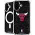 NBA Chicago Bulls Black Distressed iPhone 16 Plus MagSafe Case