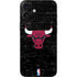 NBA Chicago Bulls Black Distressed iPhone 16 Plus Skin