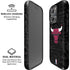 NBA Chicago Bulls Black Distressed iPhone 16 Pro Magsafe Impact Case