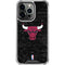 NBA Chicago Bulls Black Distressed iPhone 16 Pro Max Clear Case