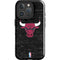 NBA Chicago Bulls Black Distressed iPhone 16 Pro Max Impact Case