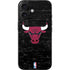 NBA Chicago Bulls Black Distressed iPhone 16 Skin