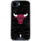 NBA Chicago Bulls Black Distressed iPhone 16e Clear Case