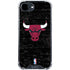 NBA Chicago Bulls Black Distressed iPhone 16e Clear Case