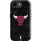 NBA Chicago Bulls Black Distressed iPhone 16e Impact Case