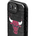 NBA Chicago Bulls Black Distressed iPhone 16e Impact Case