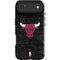 NBA Chicago Bulls Black Distressed iPhone 17 Air Impact Case