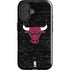 NBA Chicago Bulls Black Distressed iPhone 17 Impact Case