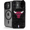 NBA Chicago Bulls Black Distressed iPhone 17 Kickstand Case