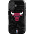NBA Chicago Bulls Black Distressed iPhone 17 Magsafe Impact Case