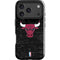 NBA Chicago Bulls Black Distressed iPhone 17 Pro Impact Case