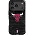 NBA Chicago Bulls Black Distressed iPhone 17 Pro Impact Case