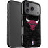 NBA Chicago Bulls Black Distressed iPhone 17 Pro Impact Case