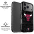 NBA Chicago Bulls Black Distressed iPhone 17 Pro Magsafe Impact Case