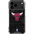 NBA Chicago Bulls Black Distressed iPhone 17 Pro Max Clear Case