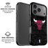 NBA Chicago Bulls Black Distressed iPhone 17 Pro Max Magsafe Impact Case