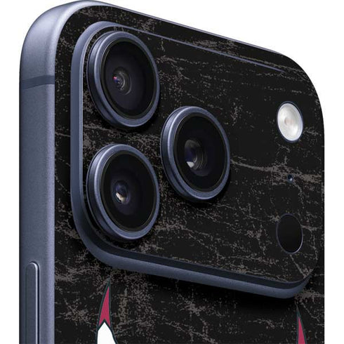 NBA Chicago Bulls Black Distressed iPhone 17 Pro Max Skin