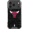 NBA Chicago Bulls Black Distressed iPhone 18 Pro Clear Case
